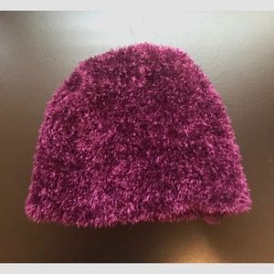 Fuzzy Purple Winter Hat